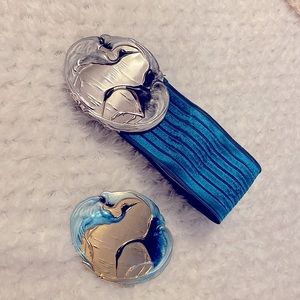 Vintage Charmant Crane Belt Set